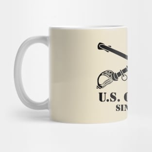 Mod.3 US Cavalry Army Branch Crossed Sabers Mug